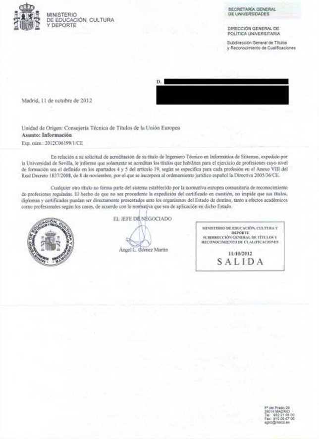Carta denuncia colegio COITCLM
