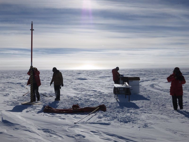 datacion del nucleo de hielo antartico