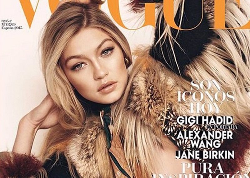 La Modelo Gigi Hadid Sexy Y Provocativa Para Su Primera Portada De Vogue 