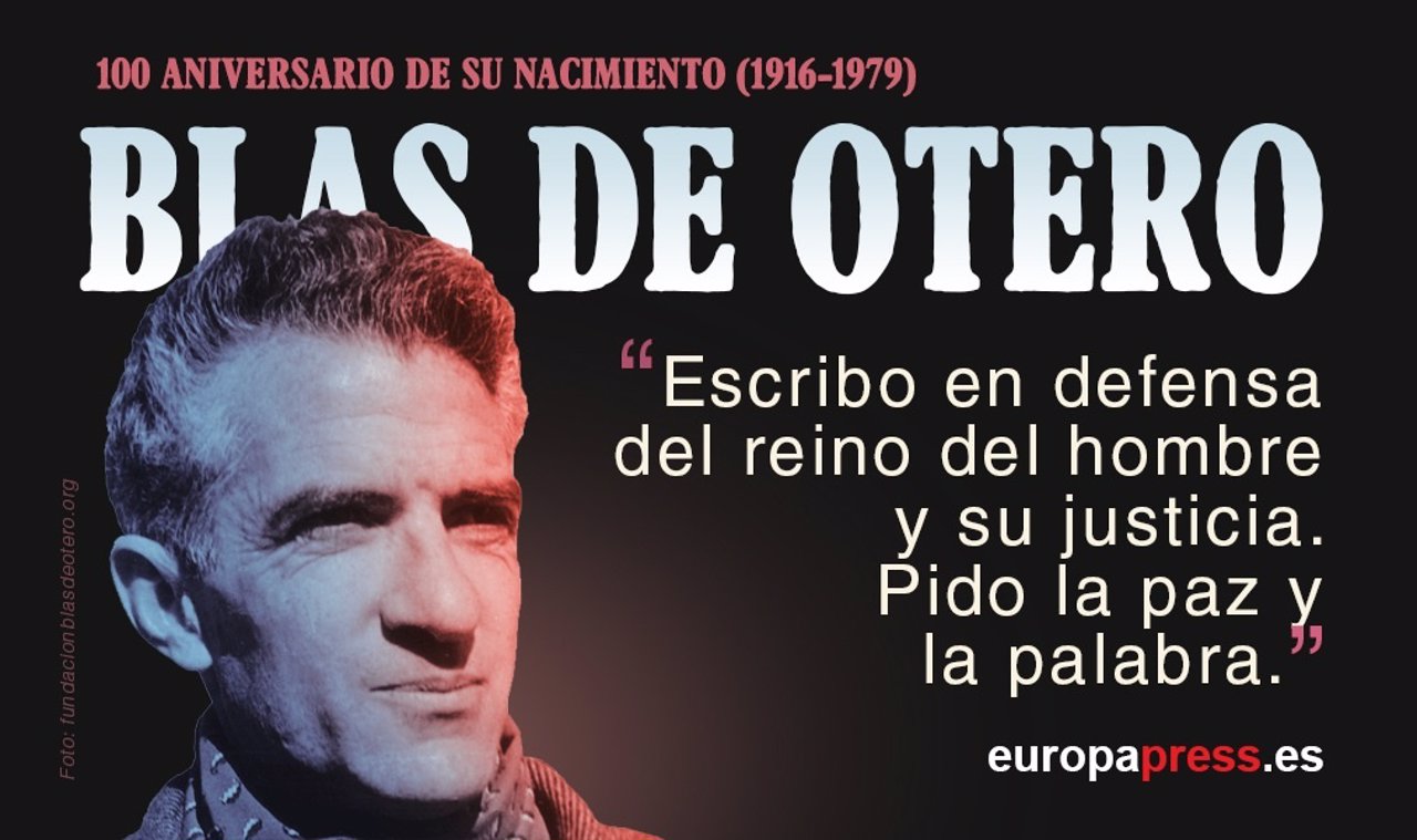 años del nacimiento de Blas de Otero Sus versos más célebres