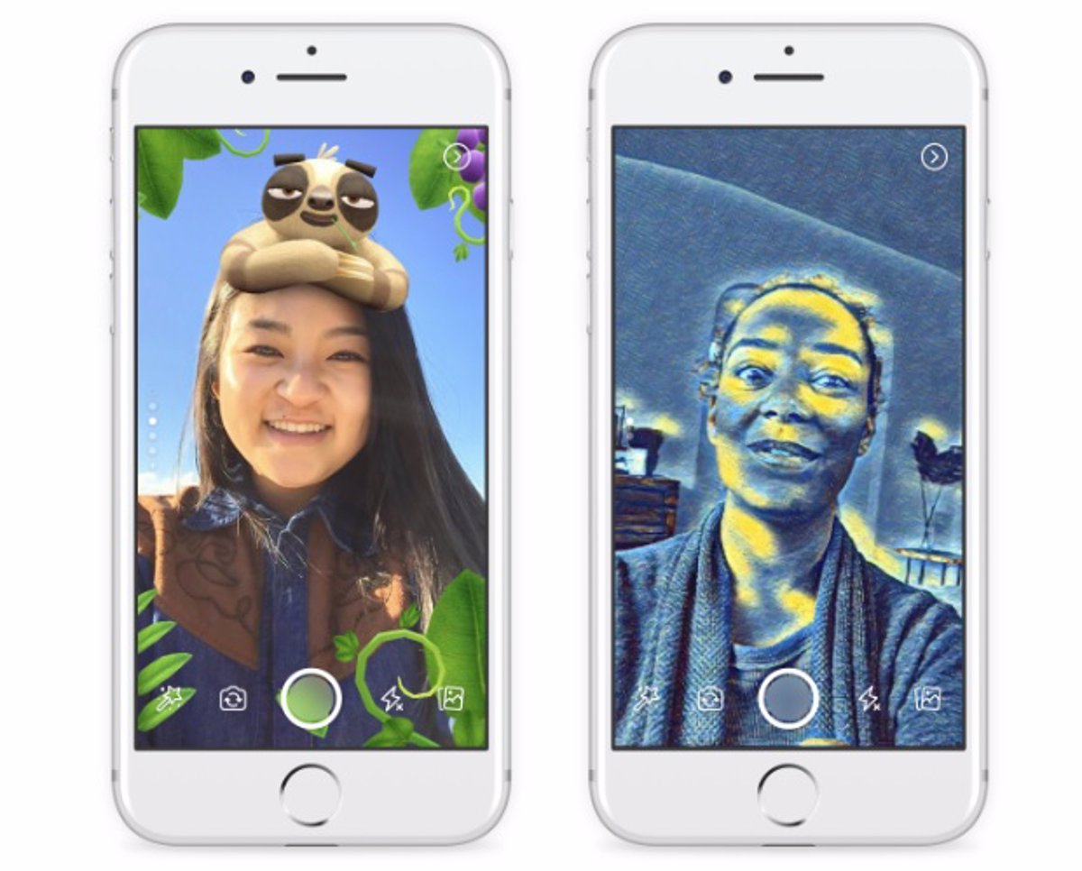 Facebook le copia los efectos de RA a Snapchat de nuevo