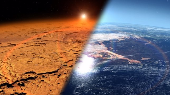Resultado de imagen de La Tierra, como Marte, perdió la atmósfera