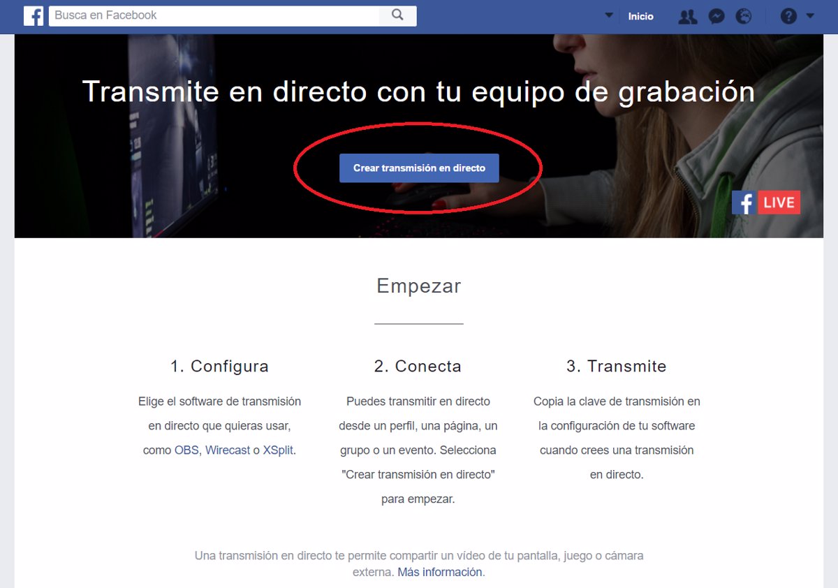 Emite vídeo en directo en Facebook desde tu ordenador siguiendo estos pasos