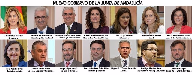 El nuevo Gobierno andaluz toma posesión este mediodía en San Telmo