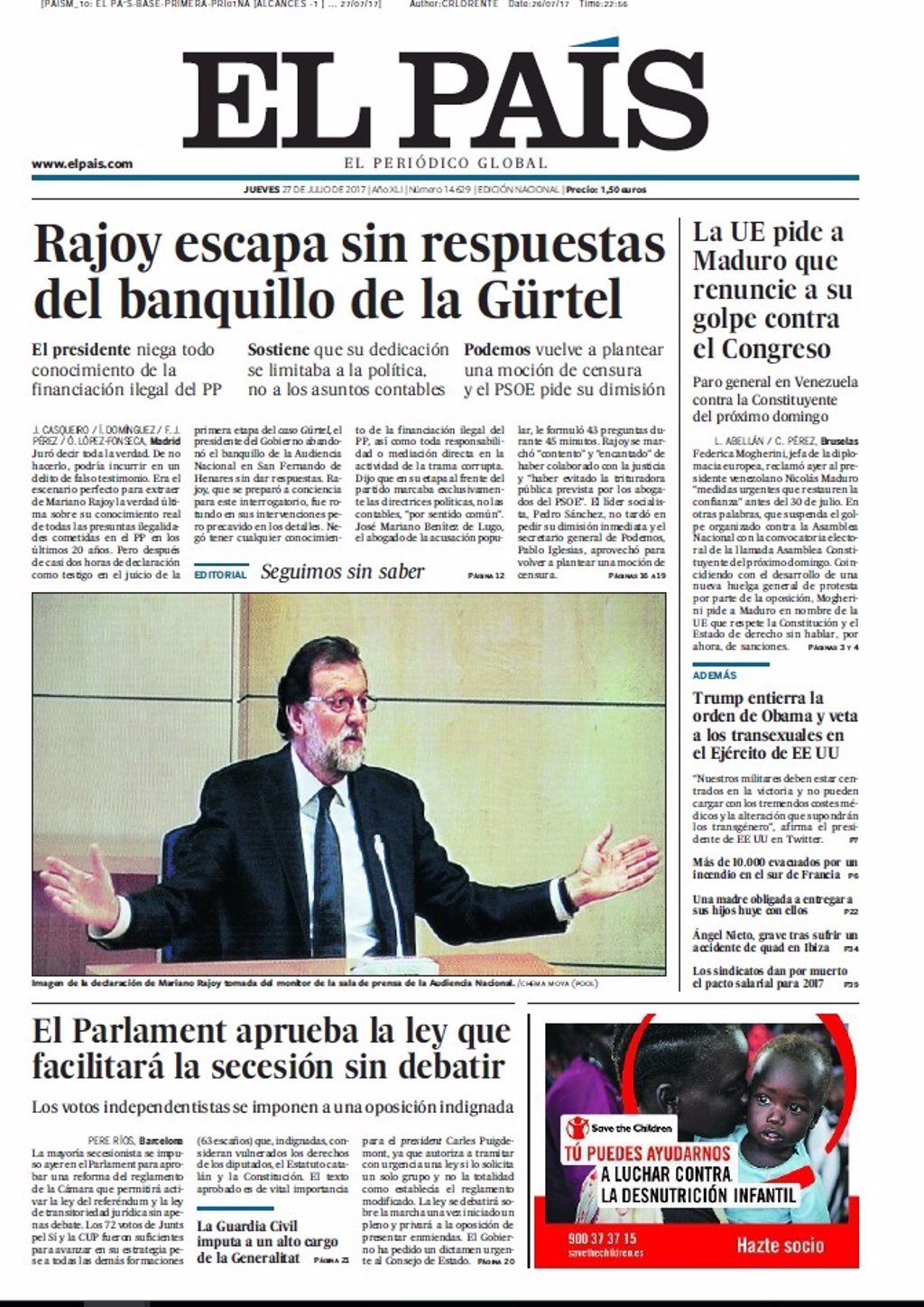 Las Portadas De Los Peridicos De Hoy Jueves De Enero