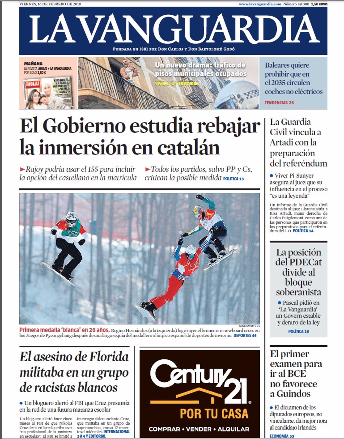 Las Portadas De Los Peri Dicos Del Viernes De Febrero De