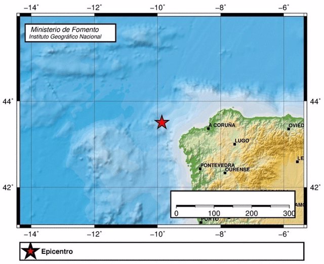 Registrado Un Terremoto De Magnitud Frente A La Costa Gallega