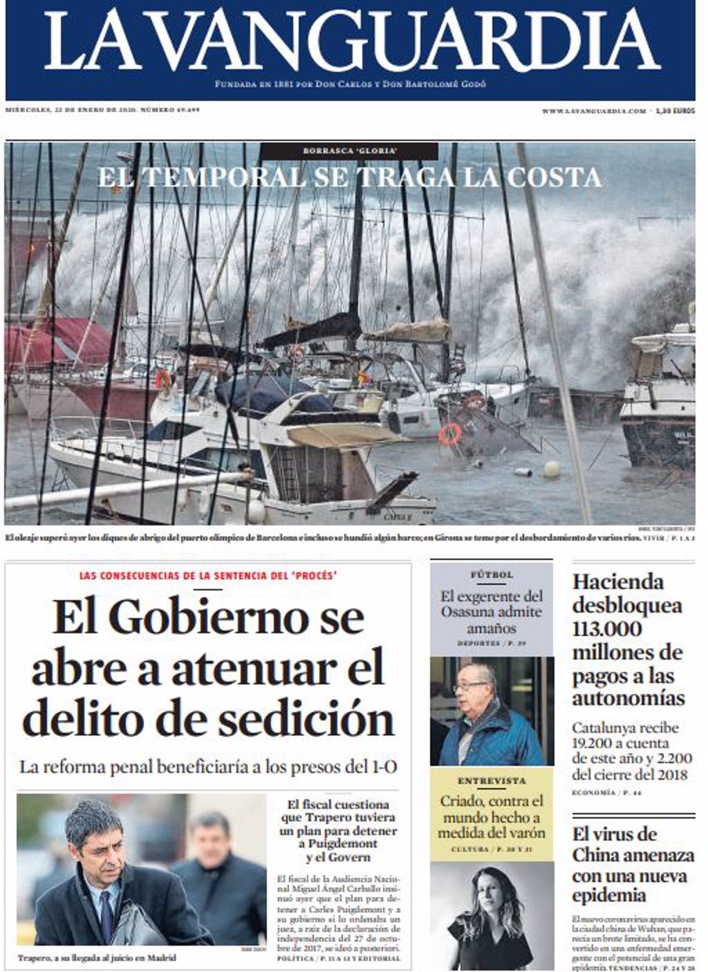 Las Portadas De Los Peri Dicos Del Mi Rcoles De Enero De