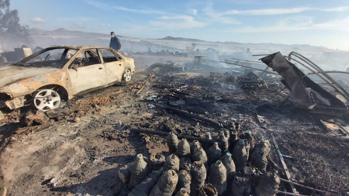 El incendio en el asentamiento chabolista de Níjar Almería deja 200