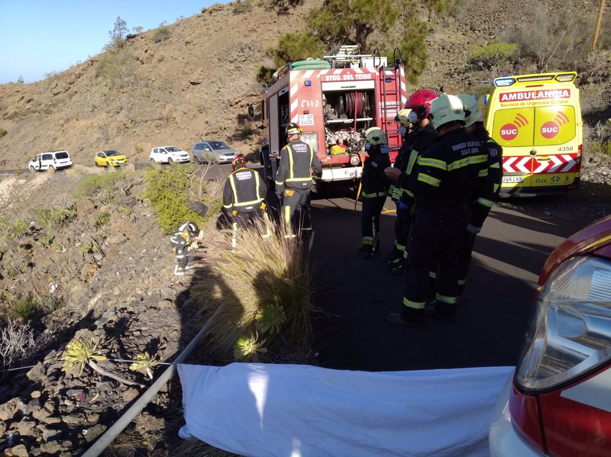 Una Joven Resulta Herida Al Caer Con Su Coche Por Un Barranquillo En