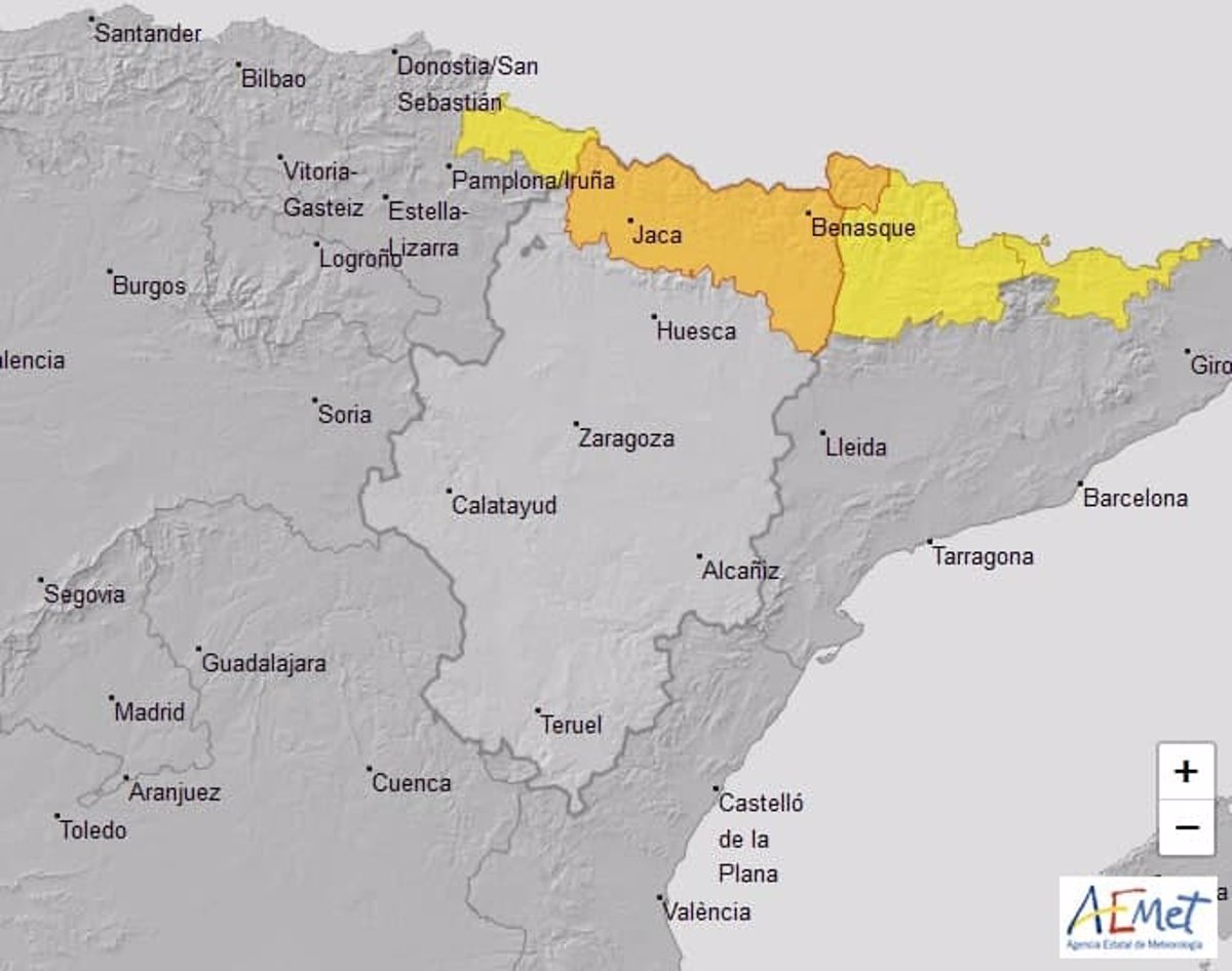 Aviso Naranja Por Nevadas Y Alerta Amarilla Por Riesgo De Aludes En El