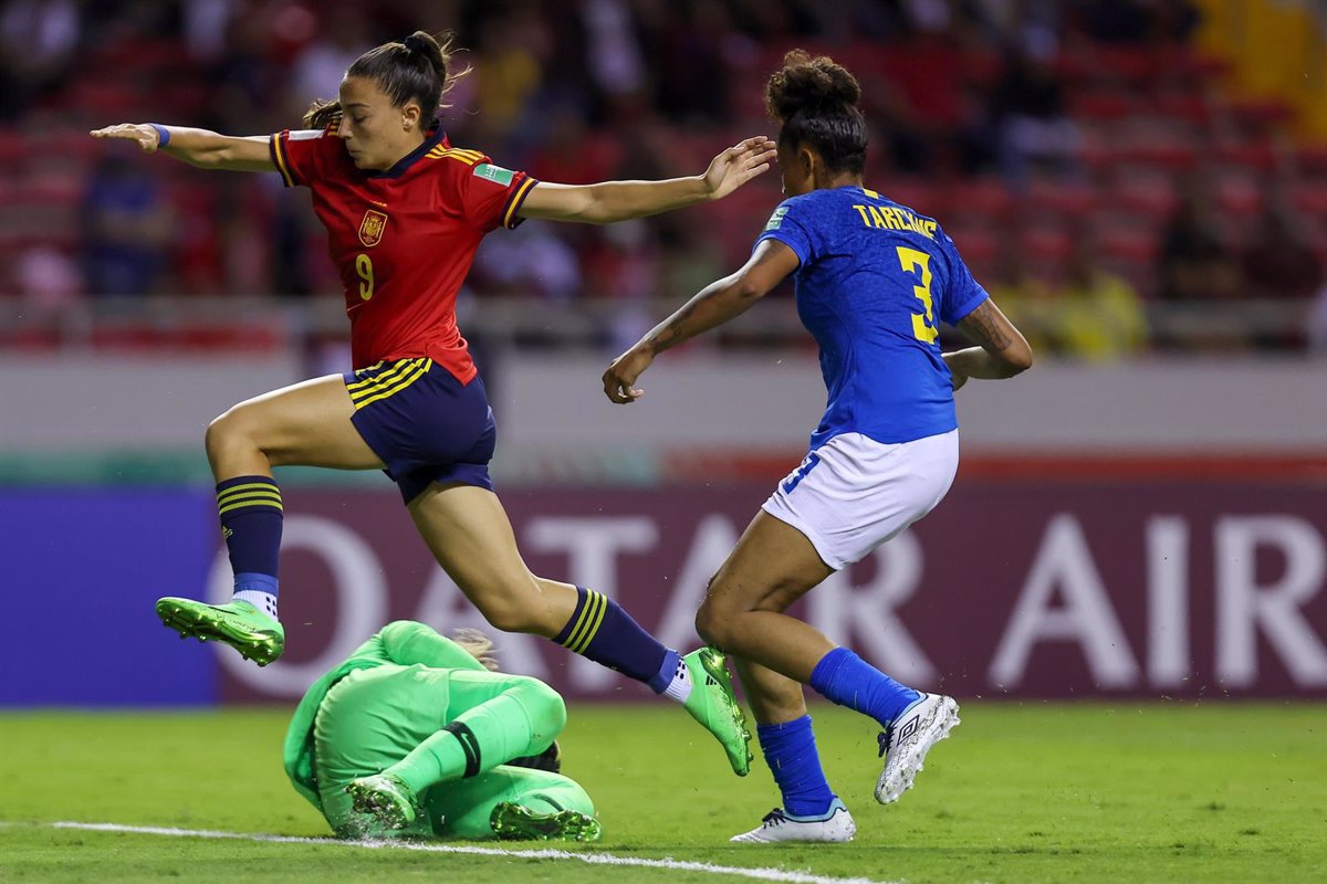 España se estrena en el Mundial Sub-20 femenino con sufrido empate ante Brasil