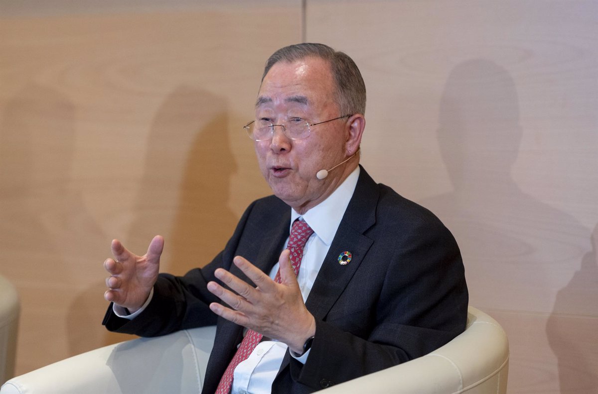 El Ex Secretario General De La Onu Ban Ki Moon Participar En La Cumbre