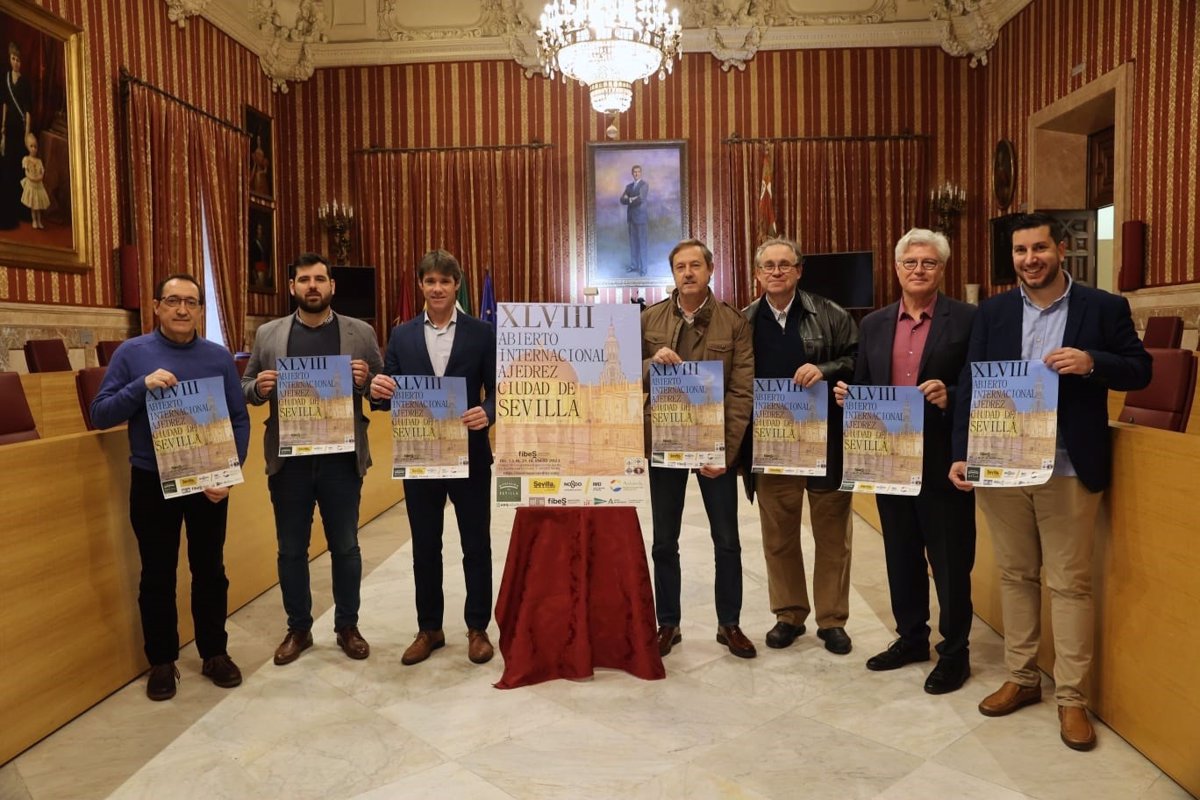 Jugadores de 30 nacionalidades se darán cita en el XLVIII Abierto Internacional de Ajedrez Ciudad de Sevilla