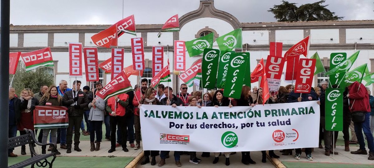 Ccoo Csif Y Ugt Protestan De Nuevo Para Exigir Al Sas Que Reaccione Y