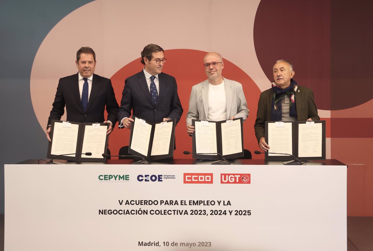 El Boe Publica El Pacto De Convenios Firmado Por Sindicatos Y