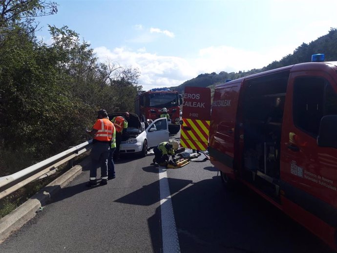 Heridas dos mujeres tras una colisión entre un turismo y un camión en