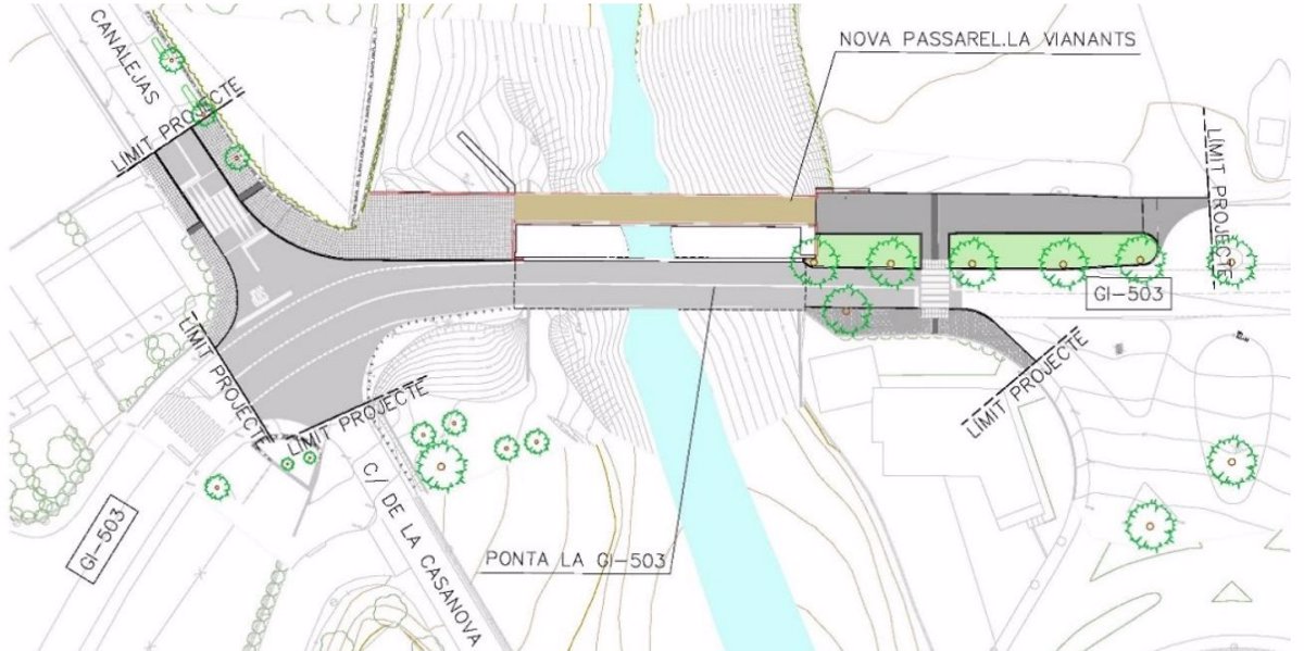 Licitadas las obras para facilitar la movilidad de peatones en Maçanet