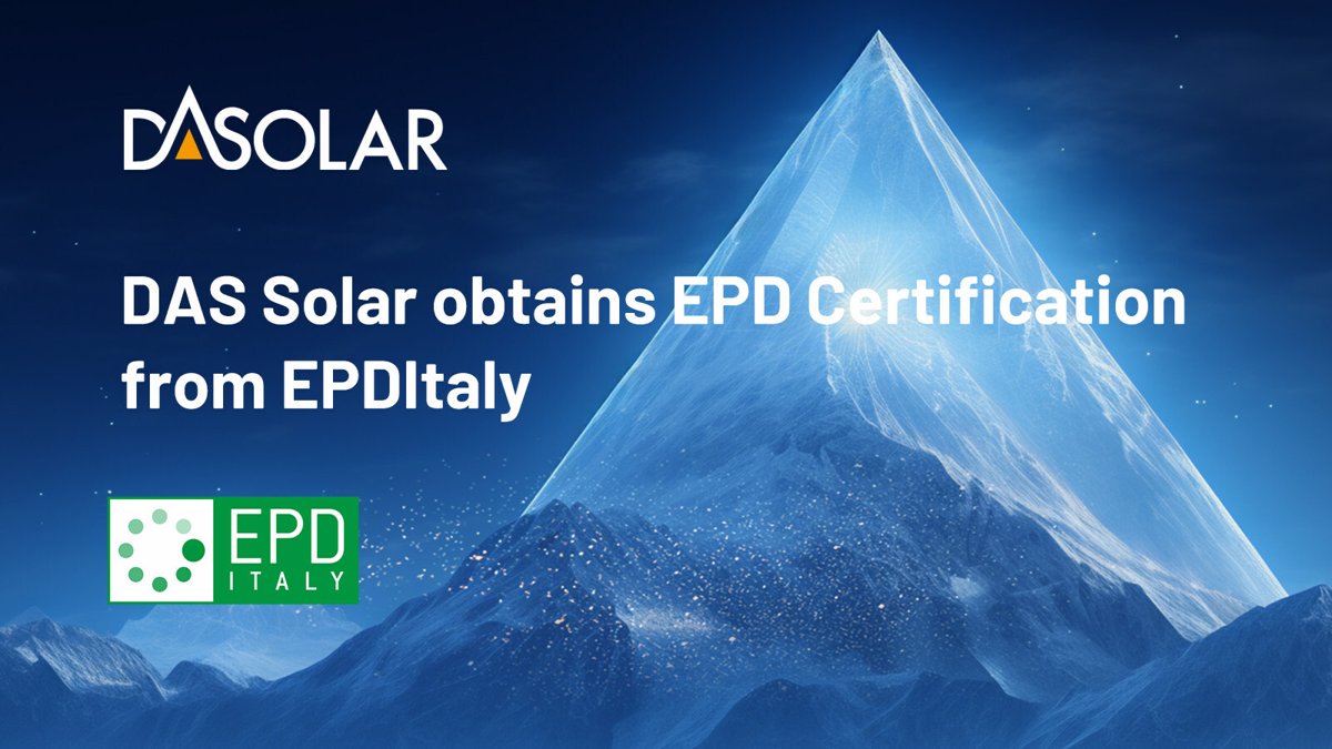 Das Solar Obtiene La Certificaci N Epd De Epditaly