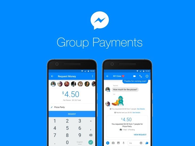 Facebook Messenger introduce los pagos en los grupos 