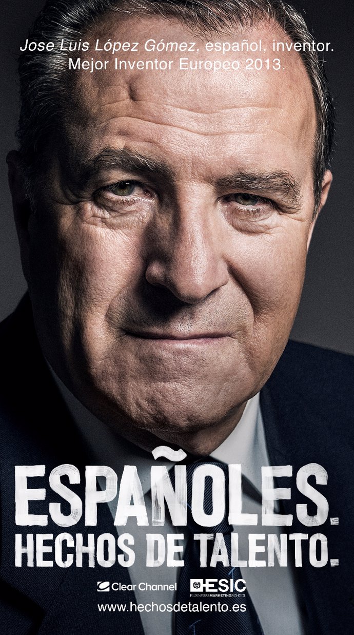 Hombre de unos 60 años que se presenta a la gran campaña de publicidad Clear Channel. Independientemente de tu edad y tu aspecto físico te puedes presentar