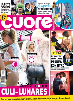 Berta Vázquez disfruta de la noche madrileña en la portada de Cuore
