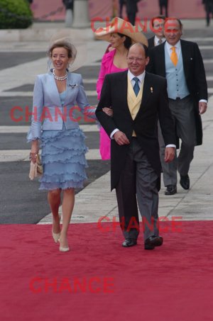 Kardam de Bulgaria y Miriam Ungría en la boda de los Príncipes Felipe y Letizia