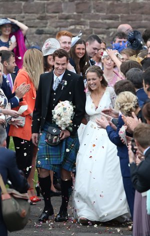 Andy Murray y Kim Sears, una multitudinaria boda de ensueño