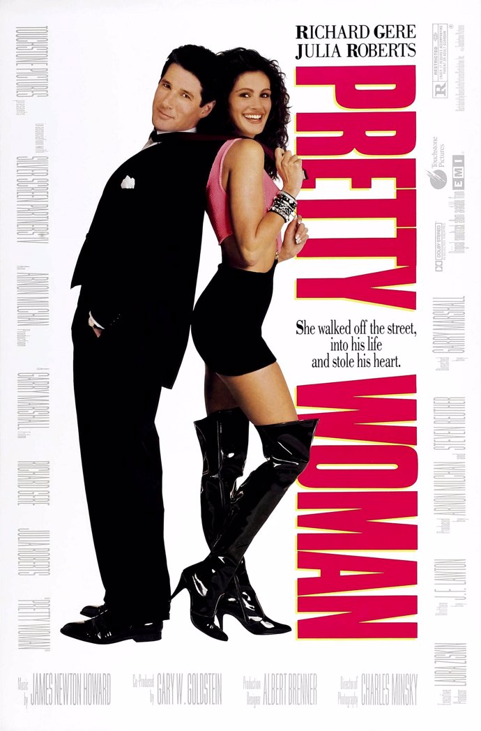 Cartel promocional de la película 'Pretty Woman'