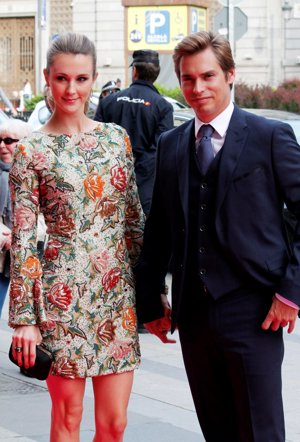 Carlos Baute junto a su mujer, Astrid Klisans