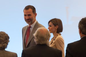 Los Reyes  en la entrega de la XXXII edición de los Premios Internacionales de Periodismo Rey de España y de la XI edición del Premio Don Quijote de Periodismo.