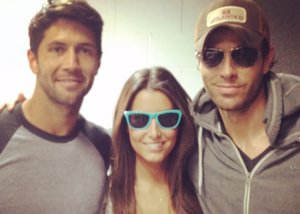 Enrique Iglesias junto a Ana Boyer y el novio de esta, Fernando Verdasco