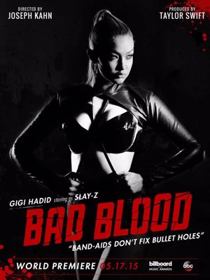 Gigi Hadid  en el póster promocional de Bad Blood