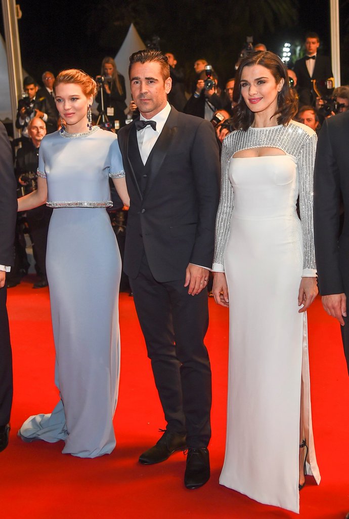 Lea Seydoux, Colin Farrell y Rachel Weisz en Cannes 2015