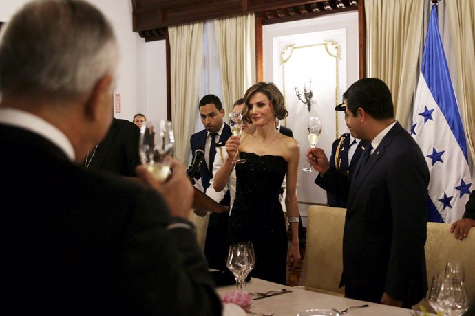 Cena en honor a la Reina Letizia Ortiz en Honduras 