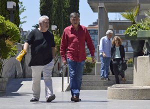 'El Gran Wyoming' y el director Imanol Uribe