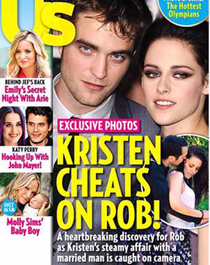 us magazine con las fotografías de la infidelidad de kristen stewart