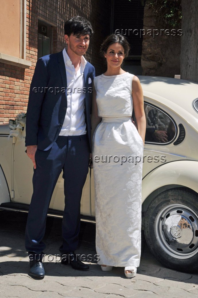 Boda de Marta Torné con su vestido de Rosa Clará