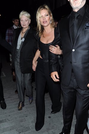 Kate Moss abandona la fiesta de Vivienne Westwood muy perjudicada