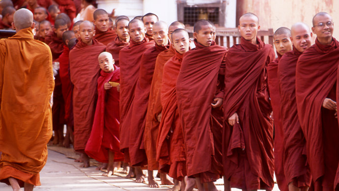 Niños-monje en Myanmar