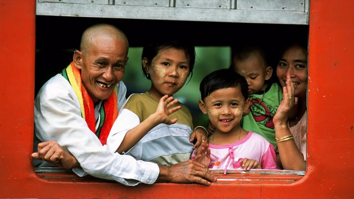 La gente de Myanmar