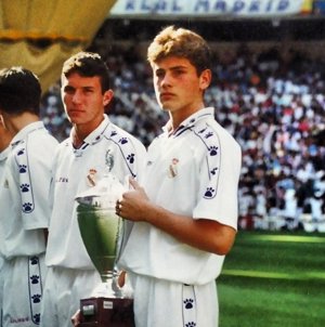 Iker Casillas en sus primeras victorias con el Infantil de Real Madrid