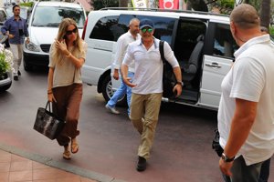 Antonio Banderas y Nicole Kimpel, de lo más acaramelados en Italia