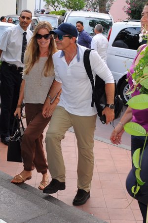 Antonio Banderas y Nicole Kimpel, de lo más acaramelados en Italia