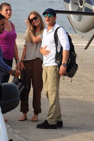 Antonio Banderas y Nicole Kimpel, de lo más acaramelados en Italia