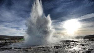 O un espectacular geyser