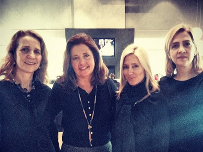 Infanta Elena, Alexía de Grecia, Marie Chantal y Cristina