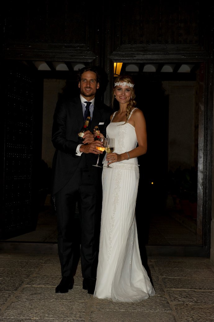 Boda de Alba Carrillo y Feliciano López, brindis