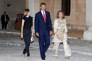 Felipe y Letiza estuvieron acompañados por Doña Sofía, Reina emérita de España