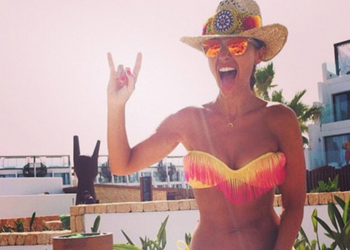 Paula Echevarría divertida